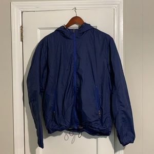 Men’s blue rain jacket